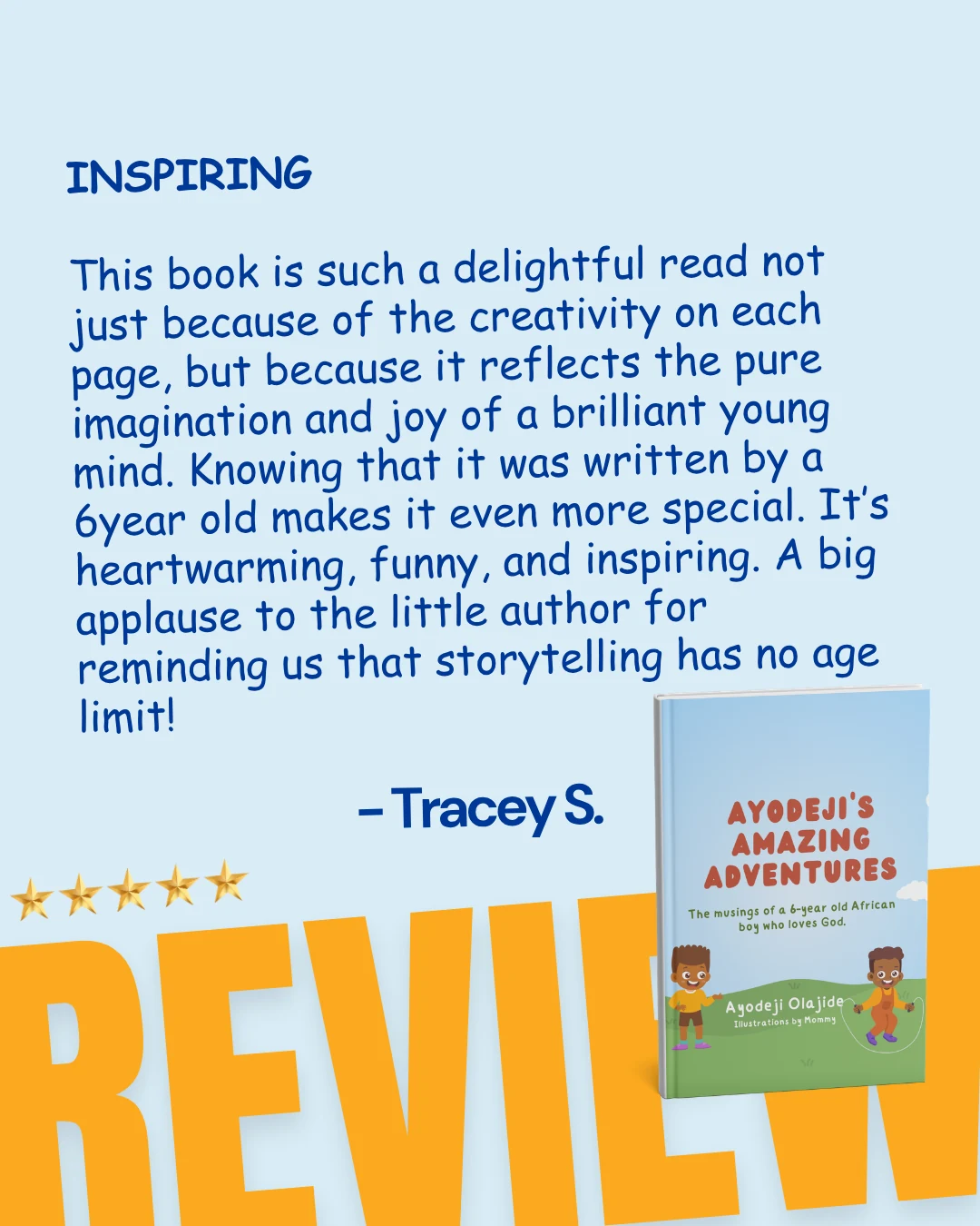 Reader feedback about Ayodeji books